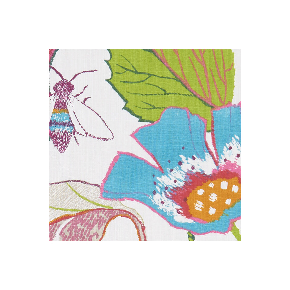 Lotus Summer by Clarke And Clarke Fabric CLARKE & CLARKE ORIENTAL GARDEN COTTON - 90%;LINEN - 10% United Kingdom MEDIUM Horizontal: 26.77 and Vertical: 25.2 54 - Fabric Carolina -