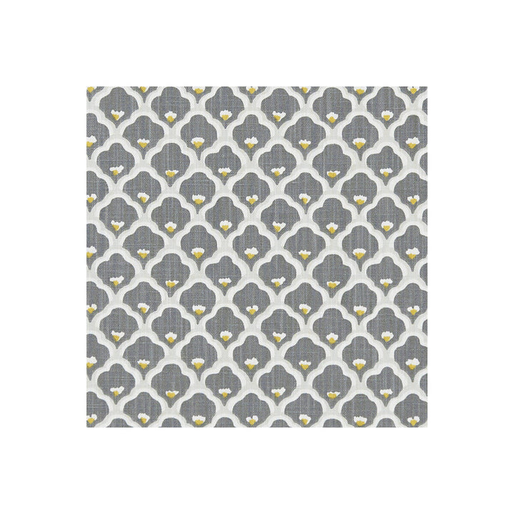 Sensu Charcoal by Clarke And Clarke Designer Fabric CLARKE & CLARKE ORIENTAL GARDEN COTTON - 90%;LINEN - 10% United Kingdom MEDIUM Horizontal: 4.41 and Vertical: 3.11 54 - Swanky Fabrics -
