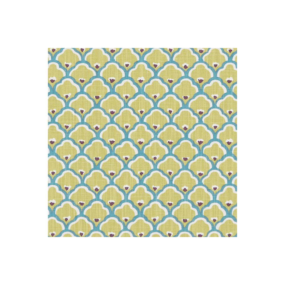 Sensu Citron by Clarke And Clarke Fabric CLARKE & CLARKE ORIENTAL GARDEN COTTON - 90%;LINEN - 10% United Kingdom MEDIUM Horizontal: 4.41 and Vertical: 3.11 54 - Fabric Carolina -
