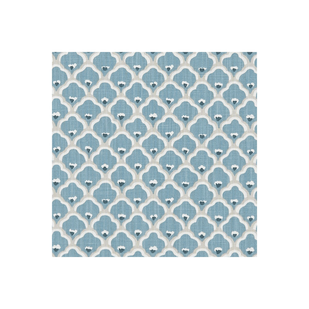Sensu Denim by Clarke And Clarke Fabric CLARKE & CLARKE ORIENTAL GARDEN COTTON - 90%;LINEN - 10% United Kingdom MEDIUM Horizontal: 4.41 and Vertical: 3.11 54 - Fabric Carolina -