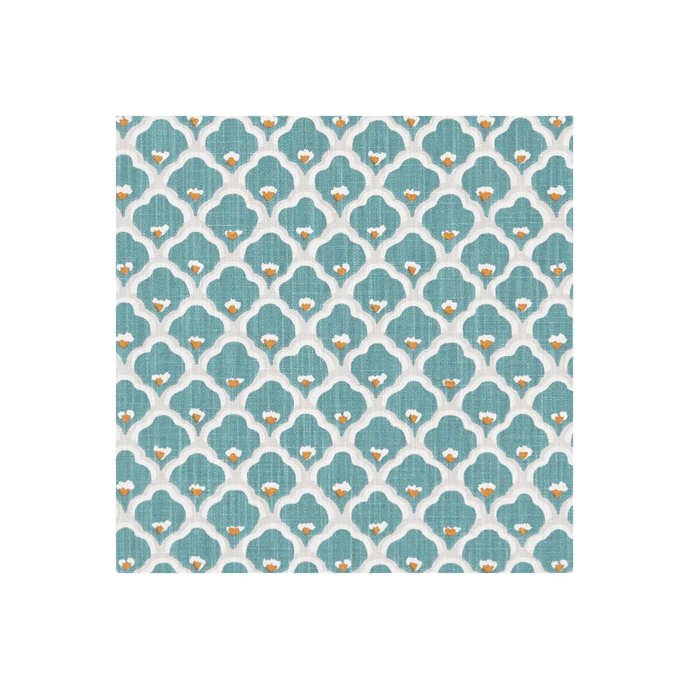 Sensu Jade by Clarke And Clarke Fabric CLARKE & CLARKE ORIENTAL GARDEN COTTON - 90%;LINEN - 10% United Kingdom MEDIUM Horizontal: 4.41 and Vertical: 3.11 54 - Fabric Carolina -