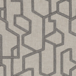 Labyrinth Charcoal by Clarke And Clarke Fabric
