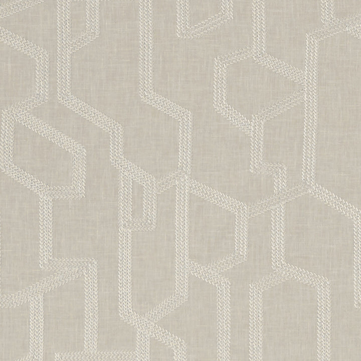 Labyrinth Linen by Clarke And Clarke Fabric CLARKE & CLARKE EXOTICA POLYESTER - 52%;COTTON - 48% India - Horizontal: 12.875 and Vertical: 12.5 54 - Fabric Carolina -