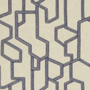 Labyrinth Midnight by Clarke And Clarke Fabric