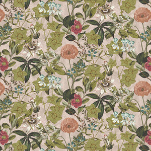 Passiflora Blush Velvet by Clarke And Clarke Fabric