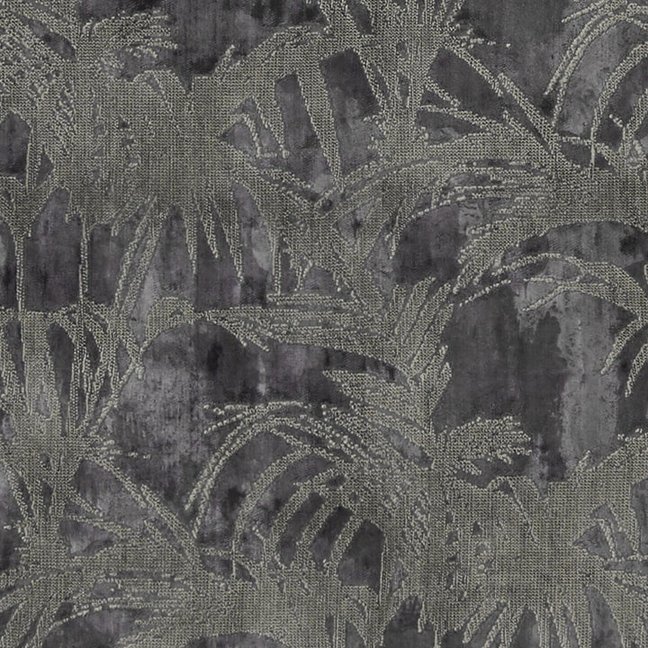 Tropicale Charcoal by Clarke And Clarke Fabric CLARKE & CLARKE EXOTICA POLYESTER - 63%;VISCOSE - 21%;COTTON - 16% India HEAVY Horizontal: 13.625 and Vertical: 15.75 54 - Fabric Carolina -