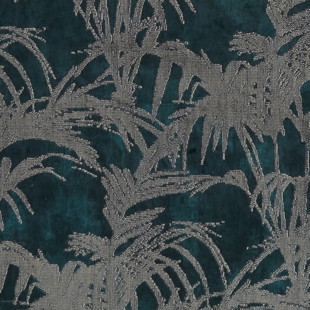 Tropicale Kingfisher by Clarke And Clarke Fabric CLARKE & CLARKE EXOTICA POLYESTER - 63%;VISCOSE - 21%;COTTON - 16% India HEAVY Horizontal: 13.625 and Vertical: 15.75 54 - Fabric Carolina -