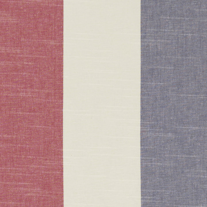 Buckton Denim/Red by Clarke And Clarke Fabric CLARKE & CLARKE BEMPTON COTTON - 100% India - Horizontal: 13.625 and Vertical: 0 55.125 - Fabric Carolina -