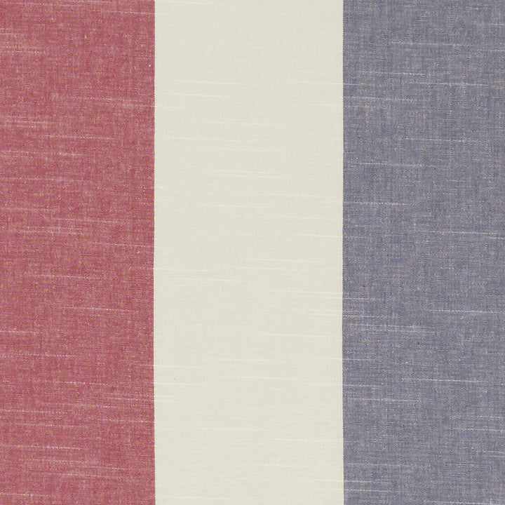 Buckton Denim/Red by Clarke And Clarke Designer Fabric CLARKE & CLARKE BEMPTON COTTON - 100% India Horizontal: 13.625 and Vertical: 0 55.125 - Swanky Fabrics -