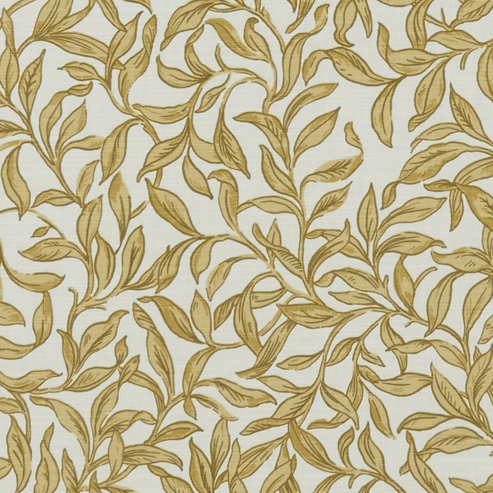 Entwistle Gold by Clarke And Clarke Designer Fabric CLARKE & CLARKE SHERWOOD COTTON - 100% Turkey MEDIUM Horizontal: and Vertical: 54 - Swanky Fabrics -