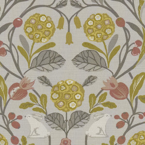 Forester Ochre by Clarke And Clarke Fabric