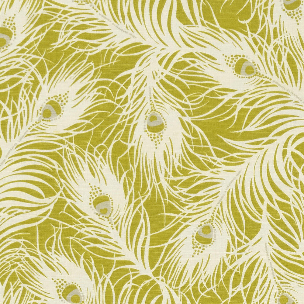Harper Chartreuse by Clarke And Clarke Fabric CLARKE & CLARKE SHERWOOD COTTON - 100% Turkey MEDIUM Horizontal: - and Vertical: - 54 - Fabric Carolina -