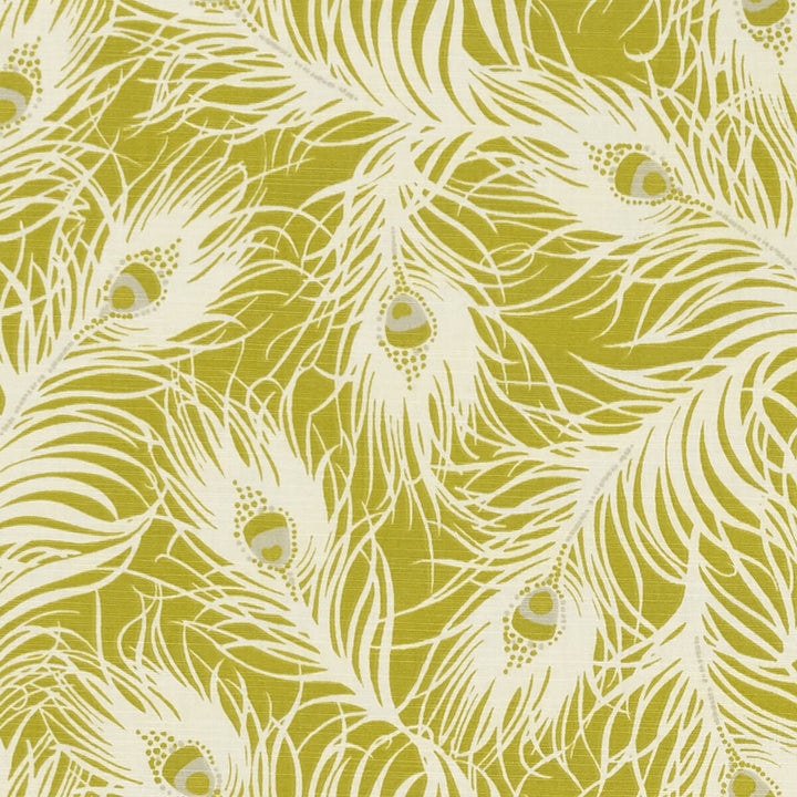 Harper Chartreuse by Clarke And Clarke Fabric CLARKE & CLARKE SHERWOOD COTTON - 100% Turkey MEDIUM Horizontal: - and Vertical: - 54 - Fabric Carolina -