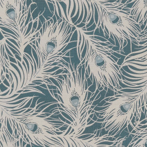 Harper Teal by Clarke And Clarke Fabric