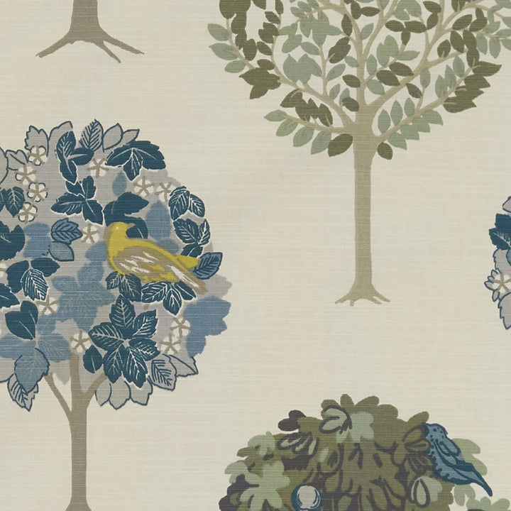 Sherwood Forest/Chartreuse by Clarke And Clarke Fabric CLARKE & CLARKE SHERWOOD COTTON - 100% Turkey MEDIUM Horizontal: and Vertical: 54 - Fabric Carolina -