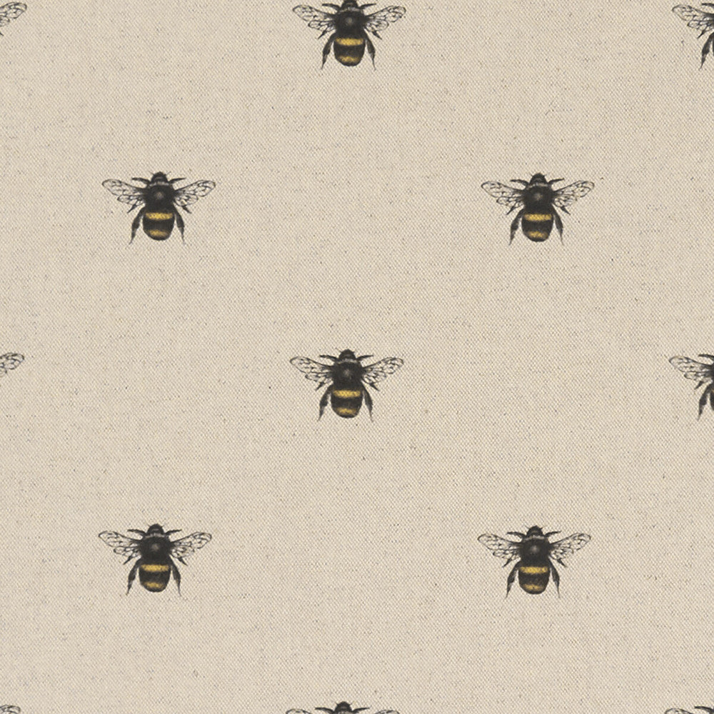 Abeja Linen by Clarke And Clarke Fabric CLARKE & CLARKE EDEN COTTON - 90%;LINEN - 10% Spain MEDIUM Horizontal: 6.75 and Vertical: 6.375 54.375 - Fabric Carolina -