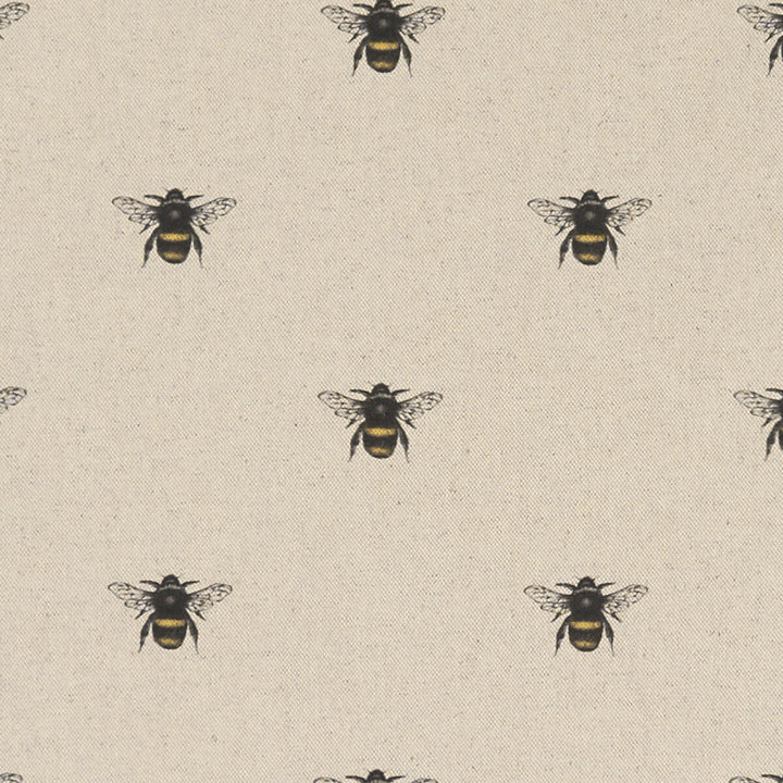 Abeja Linen by Clarke And Clarke Designer Fabric CLARKE & CLARKE EDEN COTTON - 90%;LINEN - 10% Spain MEDIUM Horizontal: 6.75 and Vertical: 6.375 54.375 - Swanky Fabrics -