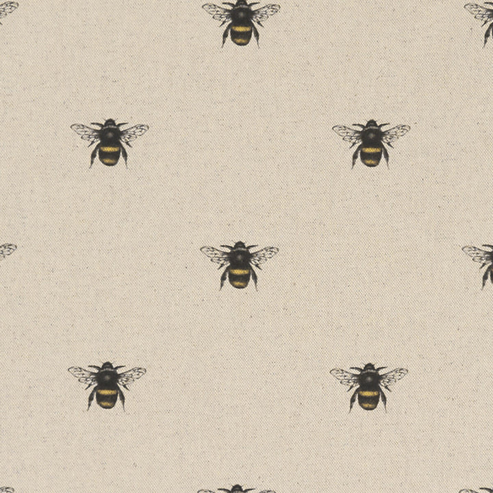 Abeja Linen by Clarke And Clarke Fabric CLARKE & CLARKE EDEN COTTON - 90%;LINEN - 10% Spain MEDIUM Horizontal: 6.75 and Vertical: 6.375 54.375 - Fabric Carolina -