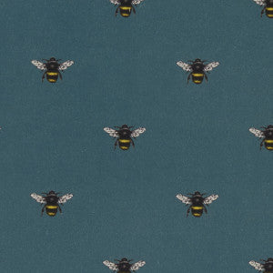 Abeja Teal by Clarke And Clarke Fabric