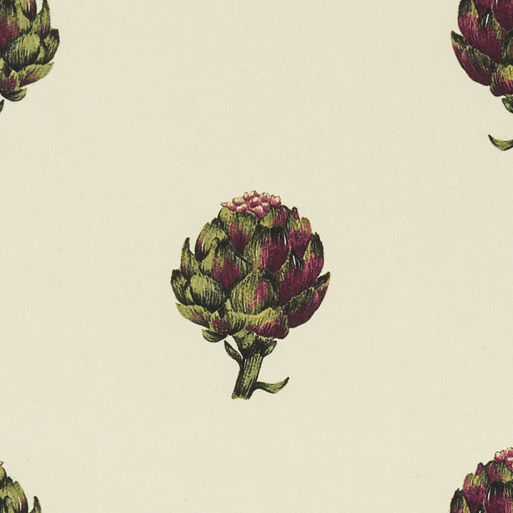 Artichoke Ivory by Clarke And Clarke Fabric CLARKE & CLARKE EDEN COTTON - 90%;LINEN - 10% Spain MEDIUM Horizontal: 13.375 and Vertical: 12.25 54.375 - Fabric Carolina -