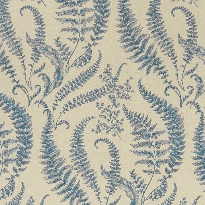 Folium Denim by Clarke And Clarke Fabric CLARKE & CLARKE EDEN COTTON - 90%;LINEN - 10% Spain MEDIUM Horizontal: 17.75 and Vertical: 31.5 54.375 - Fabric Carolina -