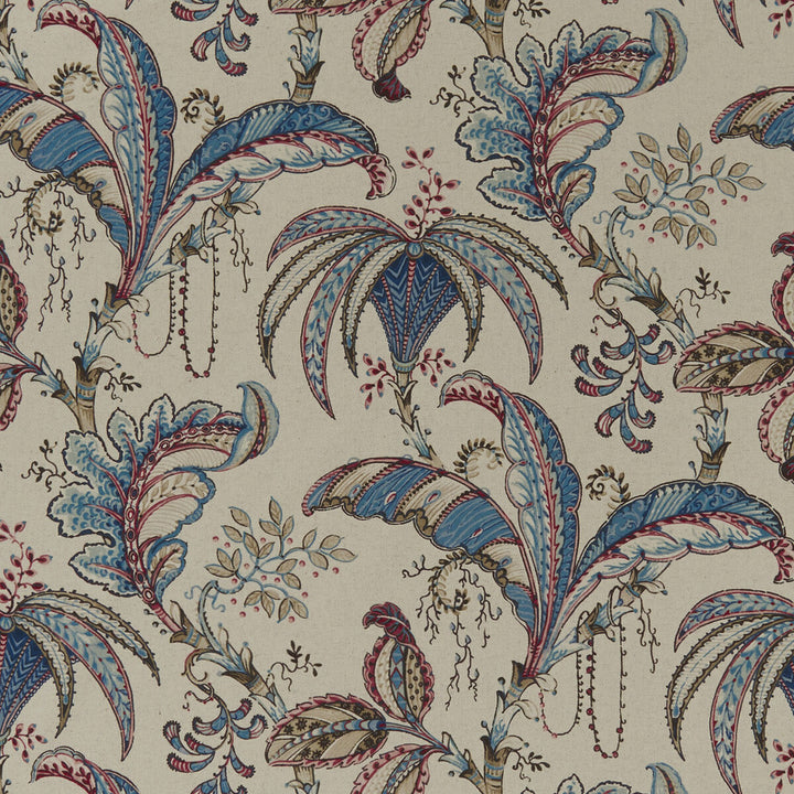Ophelia Denim by Clarke And Clarke Fabric CLARKE & CLARKE EDEN COTTON - 90%;LINEN - 10% Spain MEDIUM Horizontal: 26.625 and Vertical: 24.875 54.375 - Fabric Carolina -