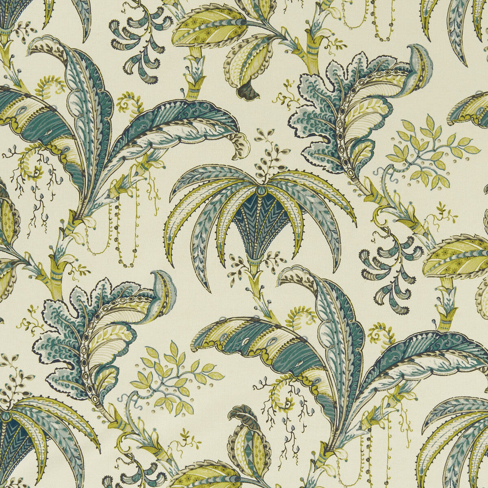 Ophelia Mineral by Clarke And Clarke Fabric CLARKE & CLARKE EDEN COTTON - 90%;LINEN - 10% Spain MEDIUM Horizontal: 26.625 and Vertical: 24.875 54.375 - Fabric Carolina -