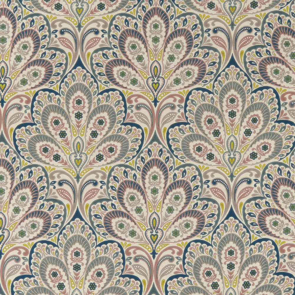 Persia Multi by Clarke And Clarke Fabric CLARKE & CLARKE EDEN COTTON - 90%;LINEN - 10% Spain MEDIUM Horizontal: 13.375 and Vertical: 13.5 54.375 - Fabric Carolina -