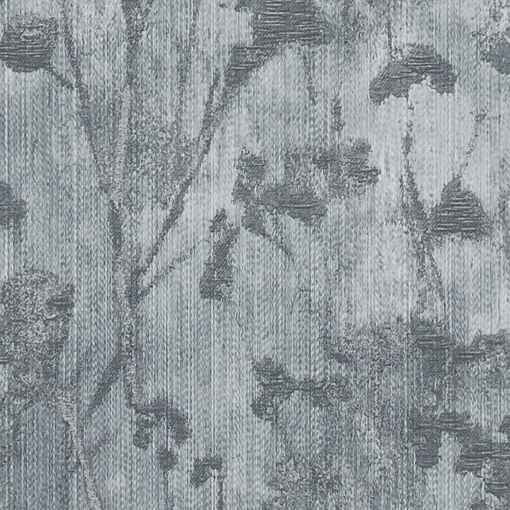 Silhouette Charcoal by Clarke And Clarke Fabric CLARKE & CLARKE DIFFUSION POLYESTER - 51%;COTTON - 26%;NYLON - 23% India Horizontal: 18.25 and Vertical: 25.188 54.75 - Fabric Carolina -