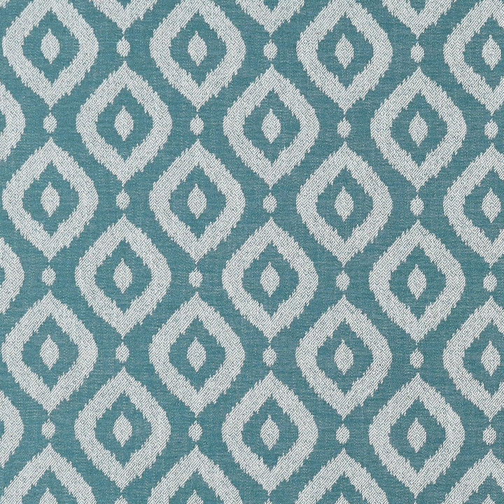 Soraya Teal by Clarke And Clarke Designer Fabric CLARKE & CLARKE PRINCE OF PERSIA POLYESTER - 64%;VISCOSE - 25%;LINEN - 11% India HEAVY Horizontal: 6.938 and Vertical: 7.125 55.625 - Swanky Fabrics -