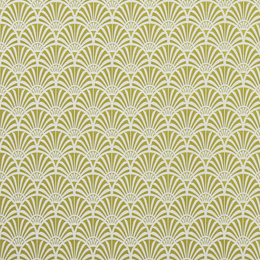 Zellige Chartreuse by Clarke And Clarke Fabric CLARKE & CLARKE PRINCE OF PERSIA POLYESTER - 35%;VISCOSE - 34%;COTTON - 31% India Horizontal: 3.75 and Vertical: 3.625 55.625 - Fabric Carolina -