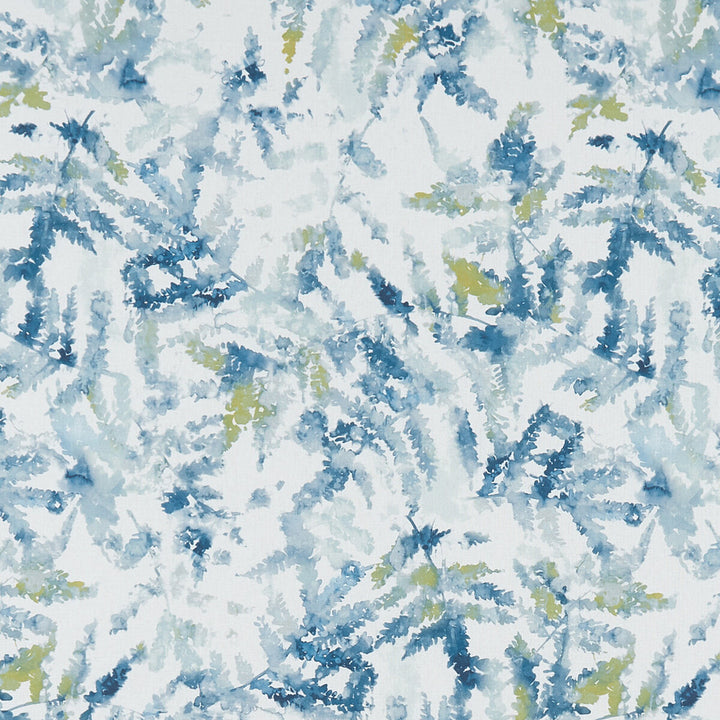 Arielli Teal/Citrus by Clarke And Clarke Fabric CLARKE & CLARKE PALMERO COTTON - 100% Spain MEDIUM Horizontal: 18 and Vertical: 50.875 54 - Fabric Carolina -