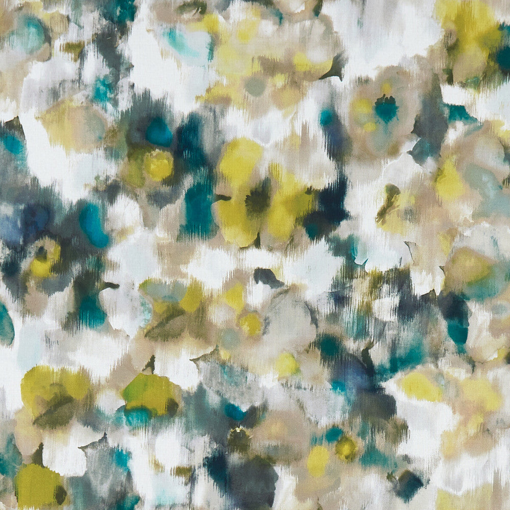 Marissa Chartreuse by Clarke And Clarke Fabric CLARKE & CLARKE PALMERO COTTON - 100% Spain MEDIUM Horizontal: 27 and Vertical: 22.875 54 - Fabric Carolina -