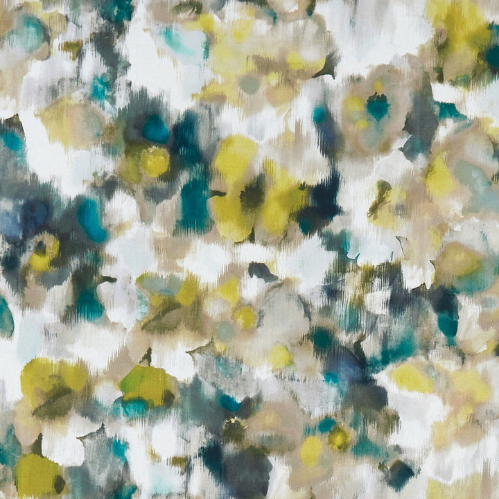 Marissa Chartreuse by Clarke And Clarke Fabric CLARKE & CLARKE PALMERO COTTON - 100% Spain MEDIUM Horizontal: 27 and Vertical: 22.875 54 - Fabric Carolina -
