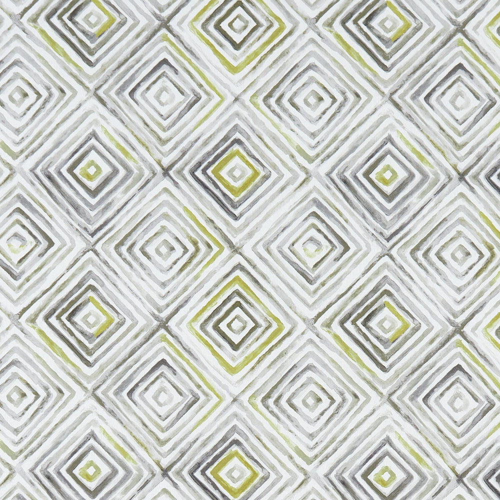Otis Chartreuse/Charcoal by Clarke And Clarke Fabric Clarke And Clarke Fabric Otis Chartreuse/CharcoalFabric CLARKE & CLARKE PALMERO COTTON - 100% Spain </p><p>Repeat: H: 13.625, V: 13.875 54 - Fabric Carolina -