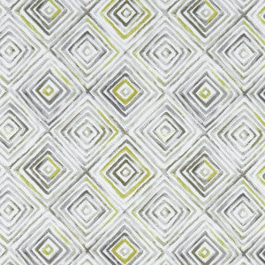 Otis Chartreuse/Charcoal by Clarke And Clarke Fabric