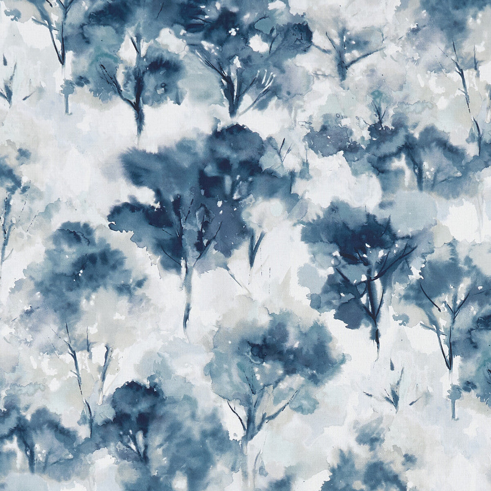 Sagano Ink by Clarke And Clarke Fabric CLARKE & CLARKE PALMERO COTTON - 100% Spain MEDIUM Horizontal: 18 and Vertical: 27.25 54 - Fabric Carolina -
