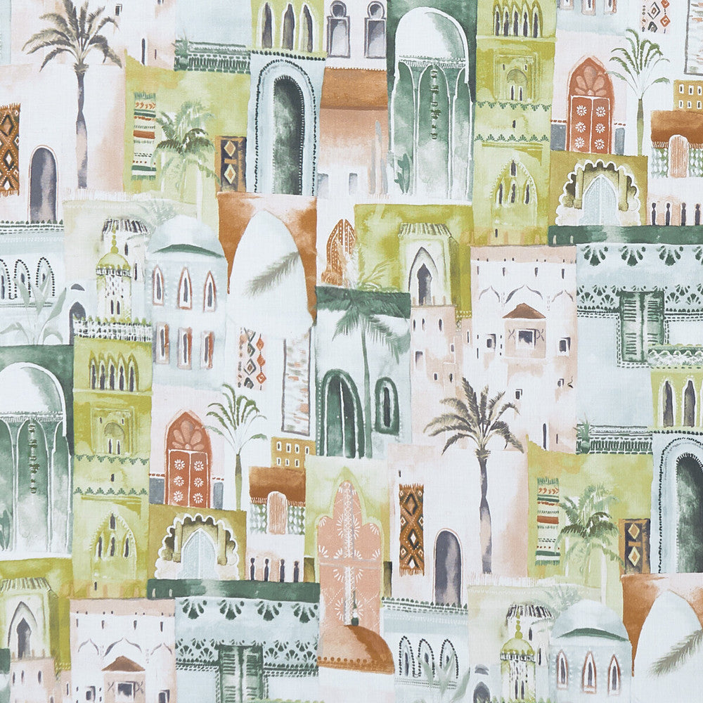 Marrakech Apple by Clarke And Clarke Fabric CLARKE & CLARKE PRINCE OF PERSIA COTTON - 100% India HEAVY Horizontal: 26.75 and Vertical: 24.813 53.625 - Fabric Carolina -
