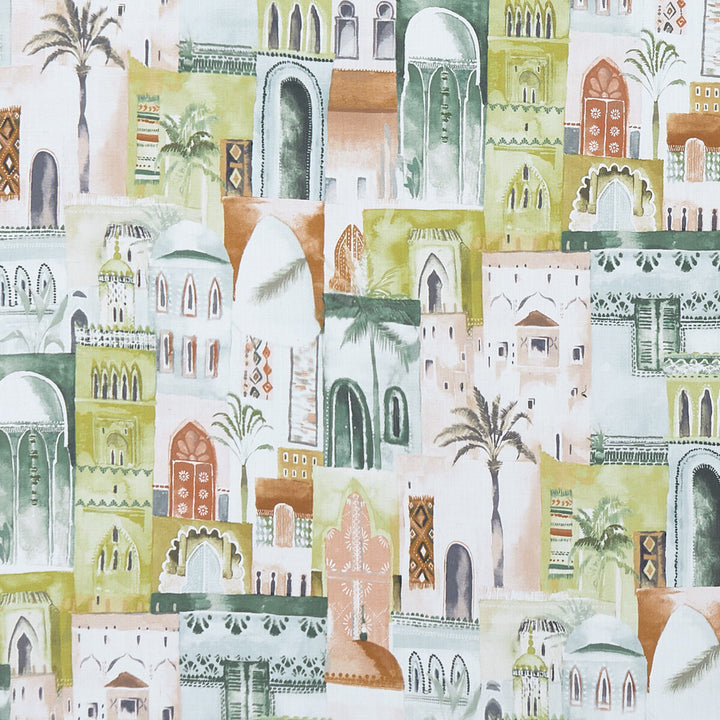 Marrakech Apple by Clarke And Clarke Fabric CLARKE & CLARKE PRINCE OF PERSIA COTTON - 100% India HEAVY Horizontal: 26.75 and Vertical: 24.813 53.625 - Fabric Carolina -