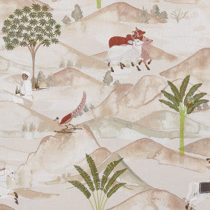 Sahara Apple/Blush by Clarke And Clarke Fabric