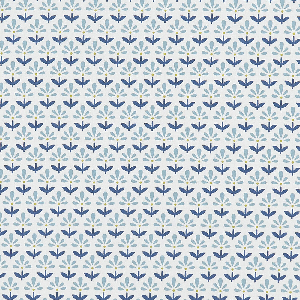 Fleur Denim by Clarke And Clarke Fabric Clarke And Clarke Fabric Fleur DenimFabric CLARKE & CLARKE CO-ORDINATES COTTON - 100% Turkey </p><p>Repeat: H: 1.375, V: 2.5 54 - Fabric Carolina -