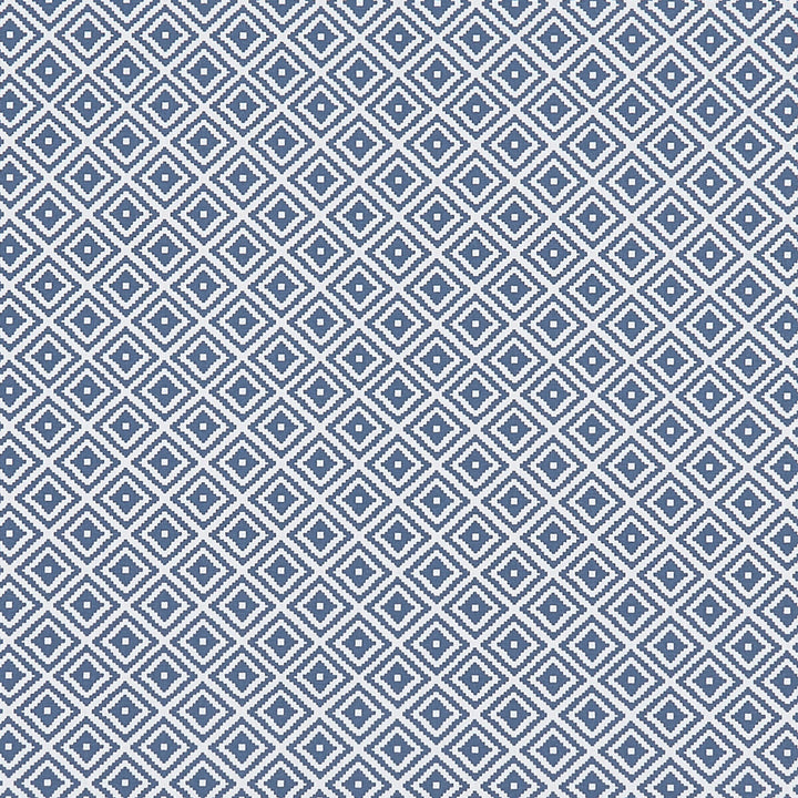 Kiki Denim by Clarke And Clarke Fabric CLARKE & CLARKE CO-ORDINATES COTTON - 100% Turkey MEDIUM Horizontal: 1.75 and Vertical: 1.625 54 - Fabric Carolina -