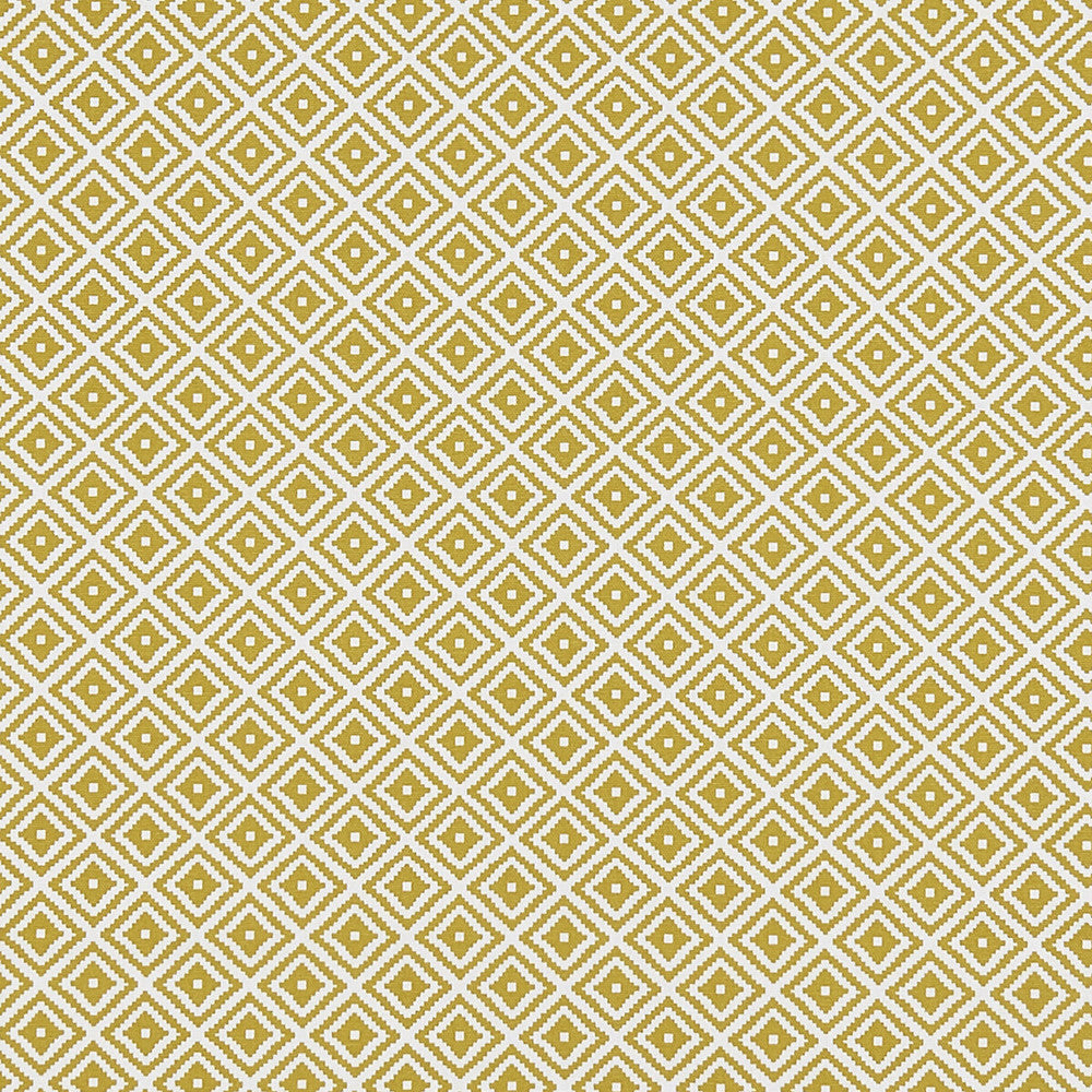 Kiki Ochre by Clarke And Clarke Fabric CLARKE & CLARKE CO-ORDINATES COTTON - 100% Turkey MEDIUM Horizontal: 1.75 and Vertical: 1.625 54 - Fabric Carolina -