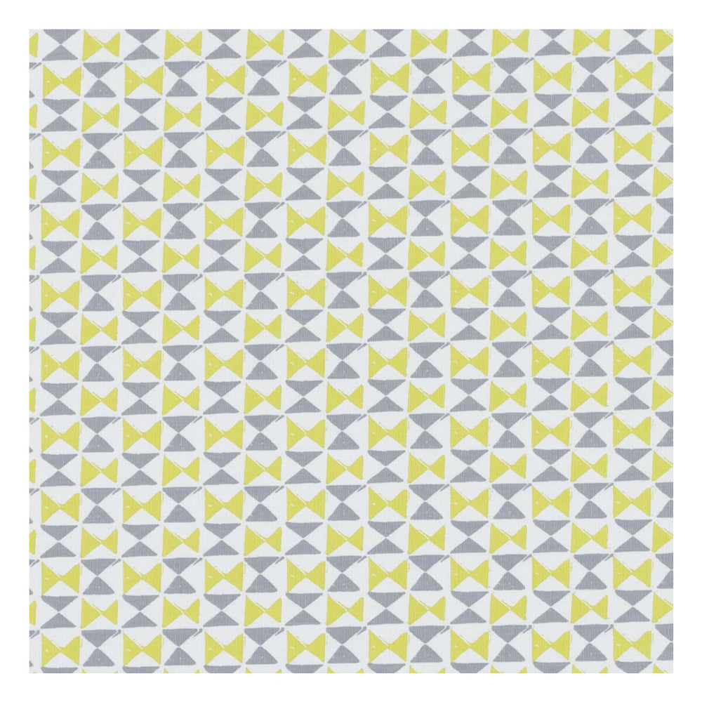 Orianna Chartreuse/Charcoal by Clarke And Clarke Fabric CLARKE & CLARKE CO-ORDINATES COTTON - 100% Turkey MEDIUM Horizontal: 1.375 and Vertical: 1.625 54 - Fabric Carolina -