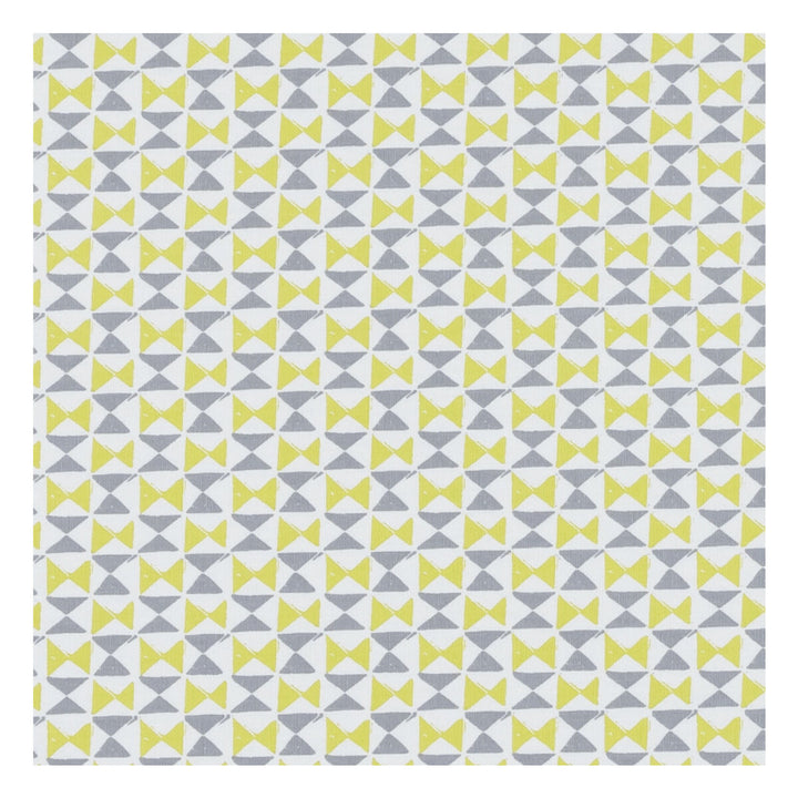 Orianna Chartreuse/Charcoal by Clarke And Clarke Fabric CLARKE & CLARKE CO-ORDINATES COTTON - 100% Turkey MEDIUM Horizontal: 1.375 and Vertical: 1.625 54 - Fabric Carolina -