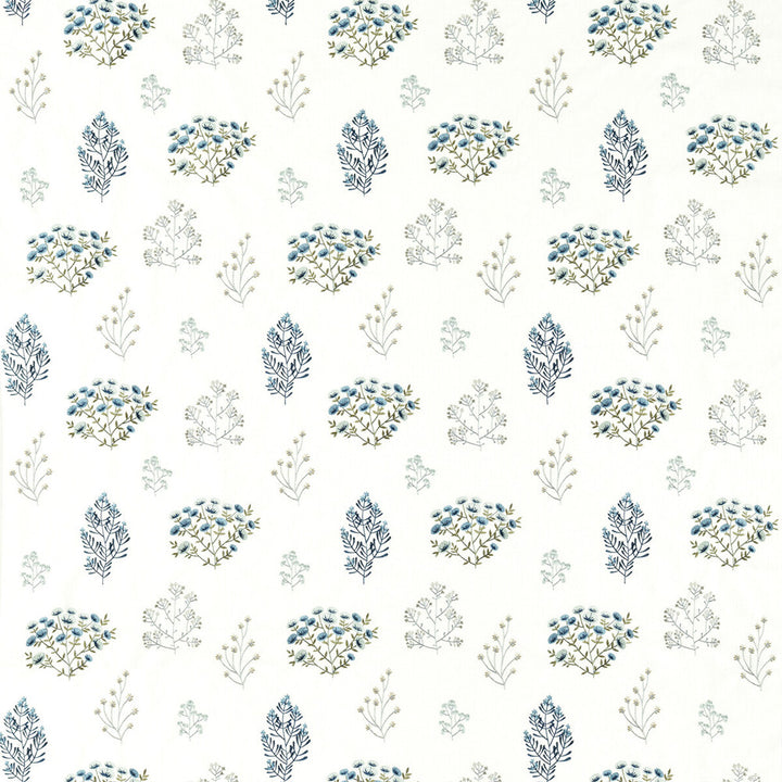 Floris Mineral/Denim by Clarke And Clarke Fabric Clarke And Clarke Fabric Floris Mineral/DenimFabric CLARKE & CLARKE BOTANIST POLYESTER - 52%;COTTON - 48% India </p><p>Repeat: H: 17, V: 25.6 51 - Fabric Carolina -