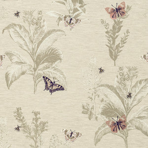 Monarch Blush/Damson by Clarke And Clarke Fabric