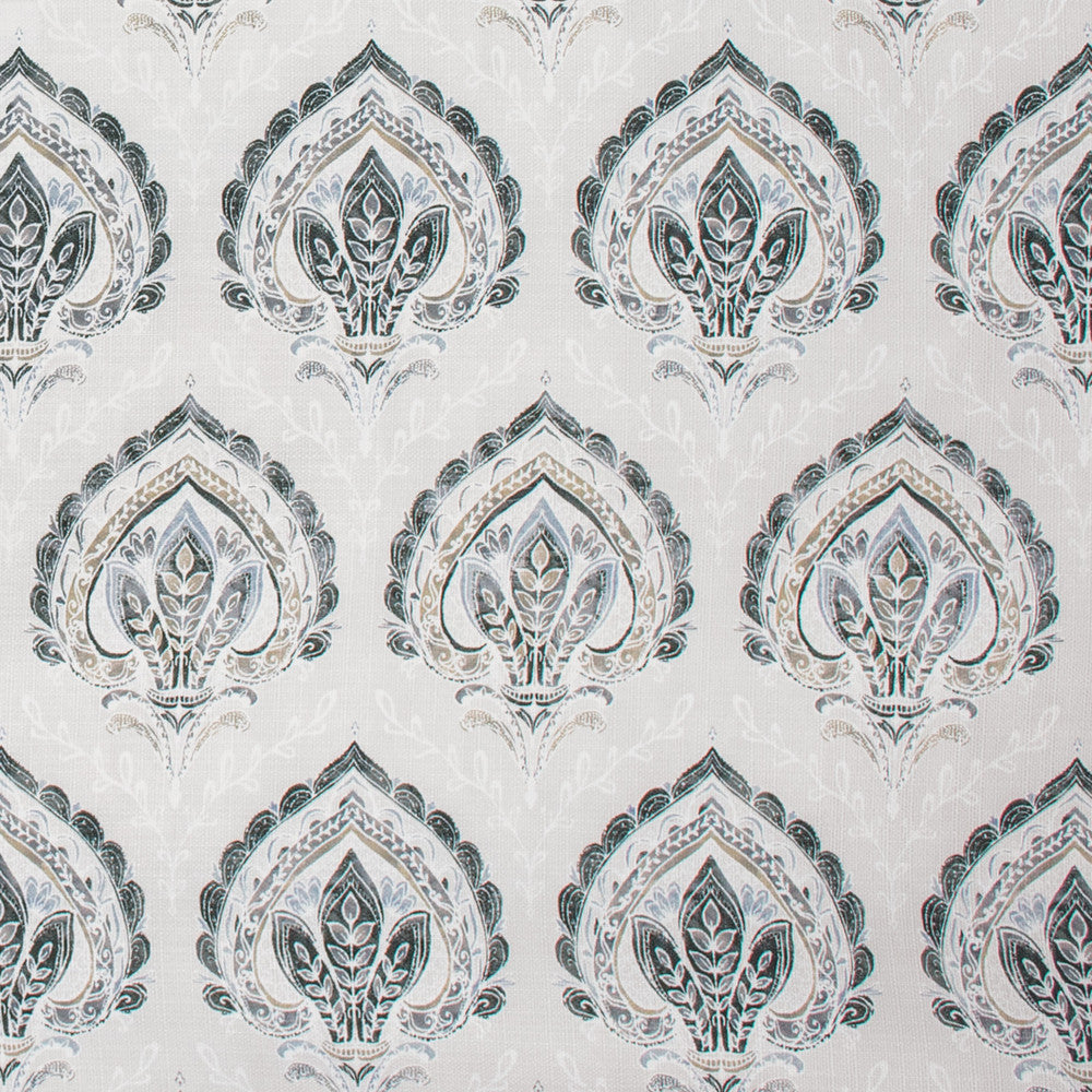 F1454 Aluminum by Greenhouse Fabric 100% Polyester USA 50,000 double rubs </p><p>Repeat: 9" H, 18.25" V 54" - Fabric Carolina -