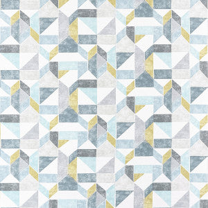 Lanna Charcoal/Ochre by Clarke And Clarke Fabric