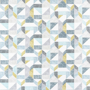 Lanna Charcoal/Ochre by Clarke And Clarke Fabric